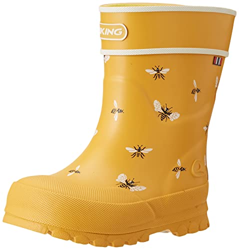 Viking Alv Jolly Rubber Boots, Yellow/White, 28 von Viking