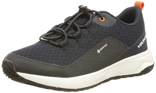 Elevate Low F GTX Sports Shoes, Navy/Orange, 31 von Viking