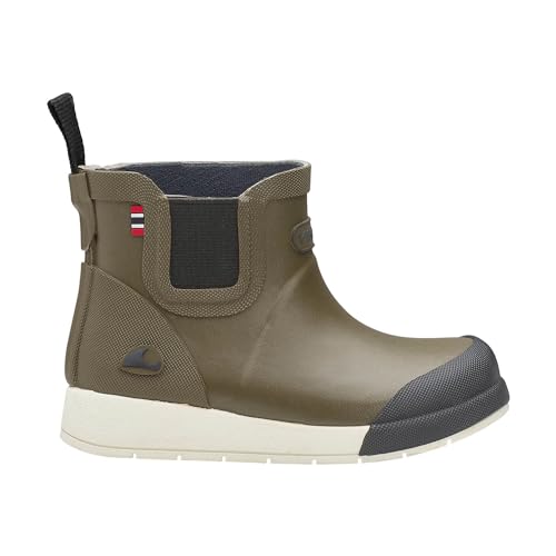 Viking River Chelsea Rubber Boots, Khaki, 33 von Viking