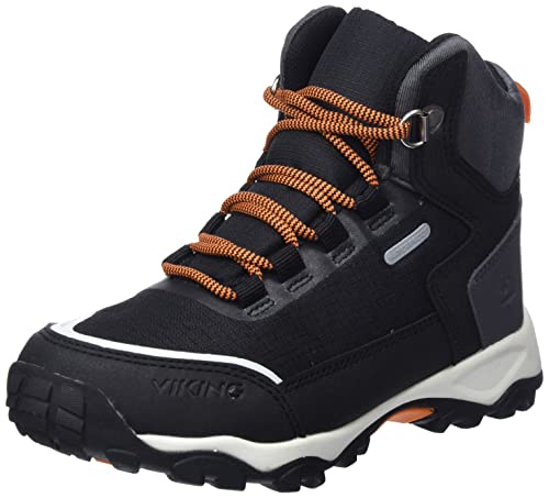 Viking Akkarvik Mid WP Wanderschuh, Black/Orange, 32 von Viking