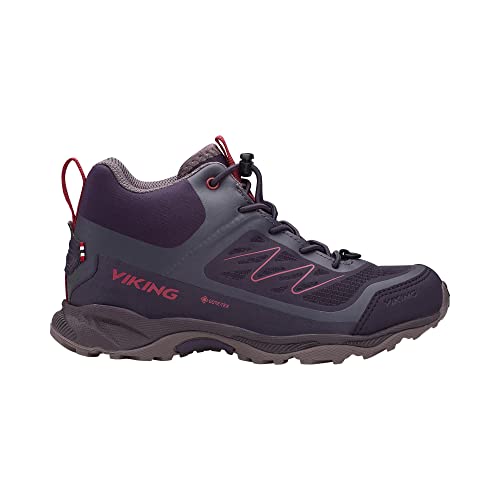 Viking Tind Mid GTX Wanderstiefel, Mid Grey/Ruby Red, 30 von Viking