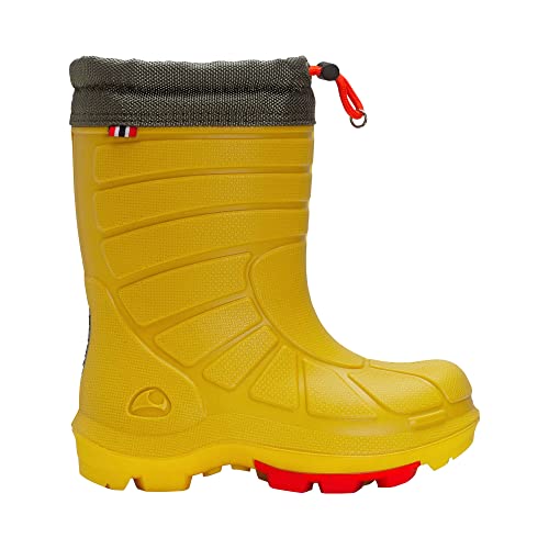 Viking Unisex Kinder Extreme Warm Schneestiefel, Yellow Olive, 21 EU Schmal von Viking