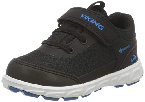 Viking Spectrum R GTX, Unisex-Kinder Sneaker, Schwarz (Black/Blue 235), 27 EU (9 UK) von Viking