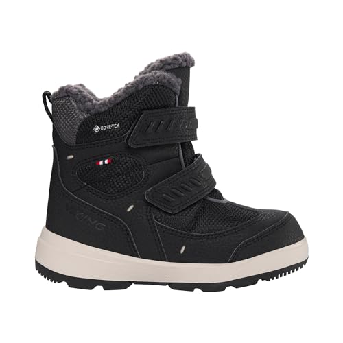 Viking Unisex Kinder Toasty II GTX Schneestiefel, Black/Charcoal, 25 EU, Schneestiefel von Viking