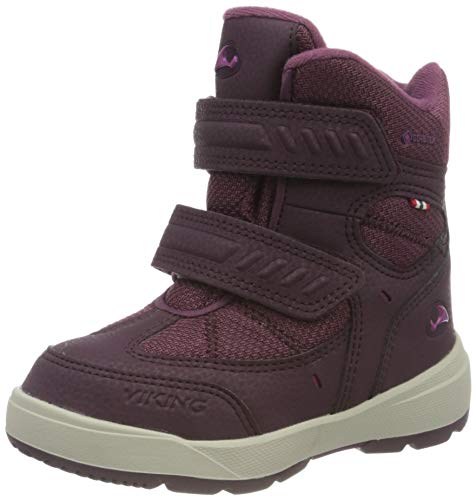 Viking Unisex Kinder Toasty II GTX Schneestiefel, Wine/Burgundy, 25 EU, Schneestiefel von Viking