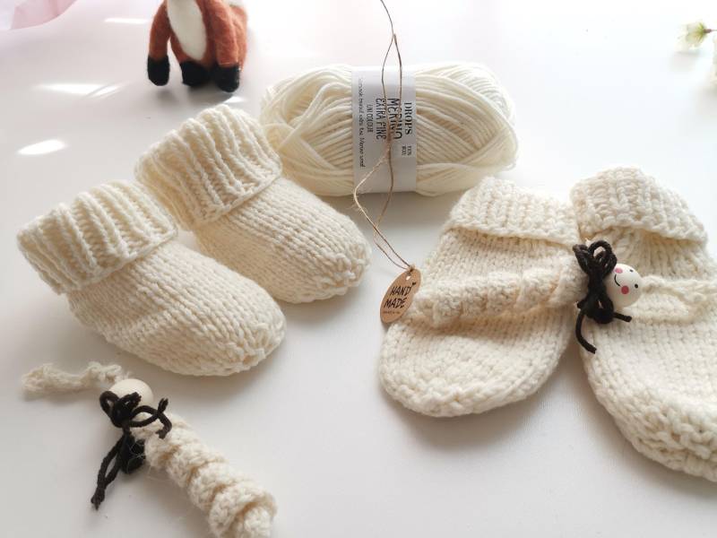 Handschuh Baby Wolle Merino Handgestrickt Mit Größenwahl Und Farbwahl von villamoniquehandmade