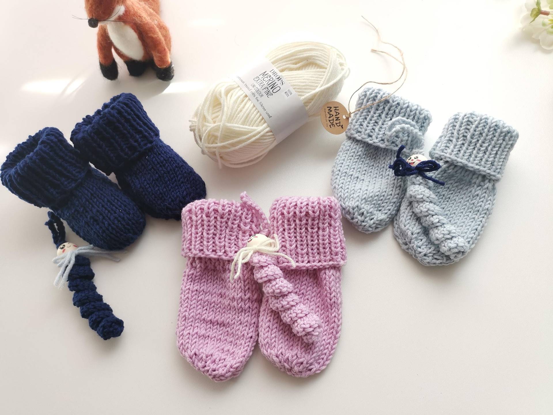 Handschuh Baby Wolle Merino Handgestrickt Mit Größenwahl Und Farbwahl von villamoniquehandmade