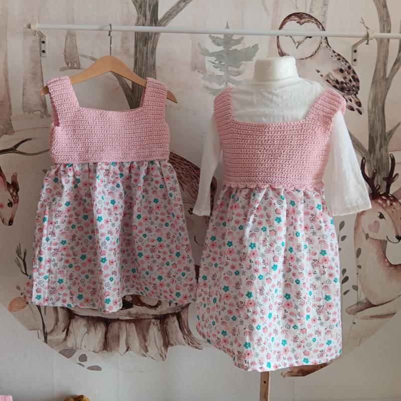 Kleid Kinder Sommerkleid Musselin Größe 110, 116 von villamoniquehandmade