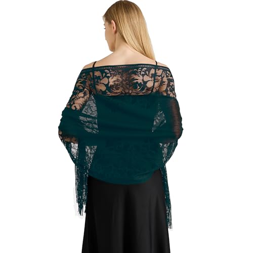 Schals für Abendkleider-Sommer schiere Atrovirens Wraps und Schals für formale Partykleider(DE-Style 1-Atrovirens) von vimate