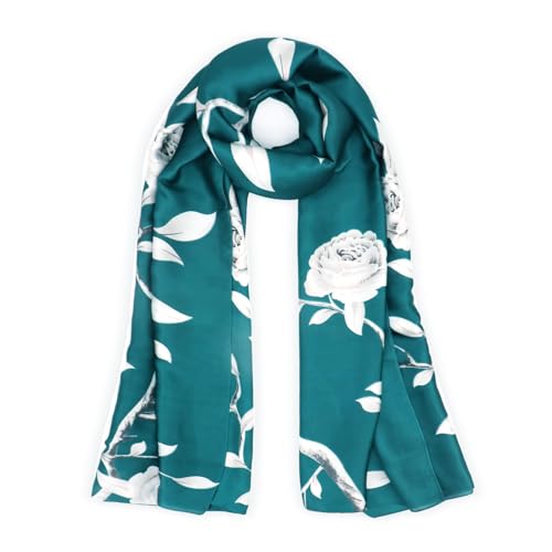 vimate Silk Feeling Schal für Frauen-Frühling Sommer Leichtes Tuch Wraps und Oblong Head Wraps für Reisen (DE-Style 36) von vimate