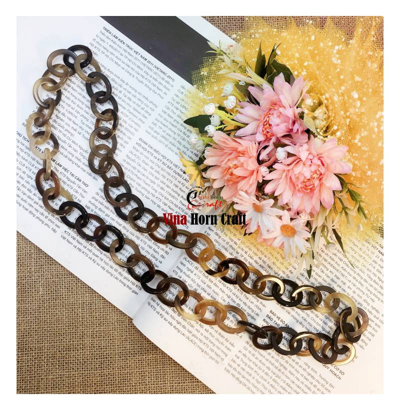 Büffelhorn Halskette - Kette Handgefertigt in Vietnam von vinahorncraft