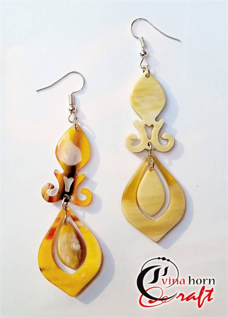Horn Ohrringe - Hornschmuck-Vnh005 von vinahorncraft