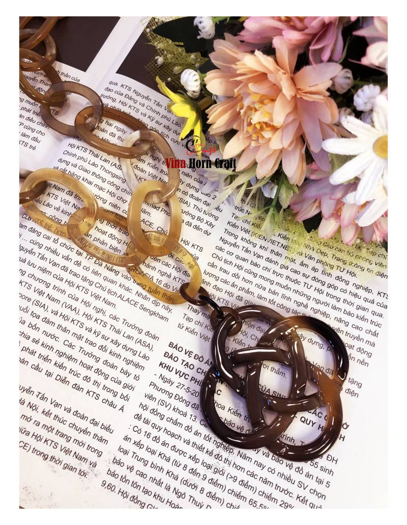 Natürliche Büffelhorn Halsketten - Halskette Handgefertigt in Vietnam von vinahorncraft