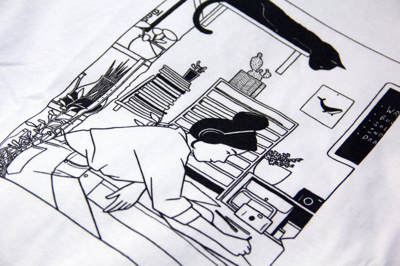 Herren Grafik-T-Shirt Relaxed Fit T-Shirt Aus Bio-Baumwolle von vincentnavetat