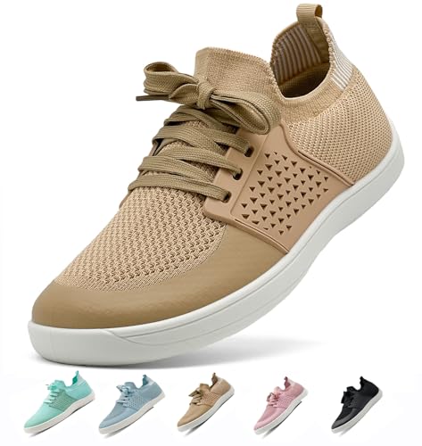 vinshoeci Barfußschuhe Damen Herren - Breite Zehenbox Atmungsaktiv Mesh Barfuss Sneaker/Leichtgewichts rutschfest Fitnessschuhe Walkingschuhe(Earthy Yellow 39 EU vinshoeci Barfußschuhe Damen Herren - Breite Zehenbox Atmungsaktiv Mesh Barfuss Sneaker/Leichtgewichts rutschfest Fitnessschuhe Walkingschuhe(Earthy Yellow 39 EU von vinshoeci