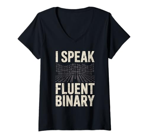 Damen I Speak Fluent Binary Geeks Code Programmiercode für Männer T-Shirt mit V-Ausschnitt Damen I Speak Fluent Binary Geeks Code Programmiercode für Männer T-Shirt mit V-Ausschnitt von vintage Binary Coding Coding Computer Geek Coder