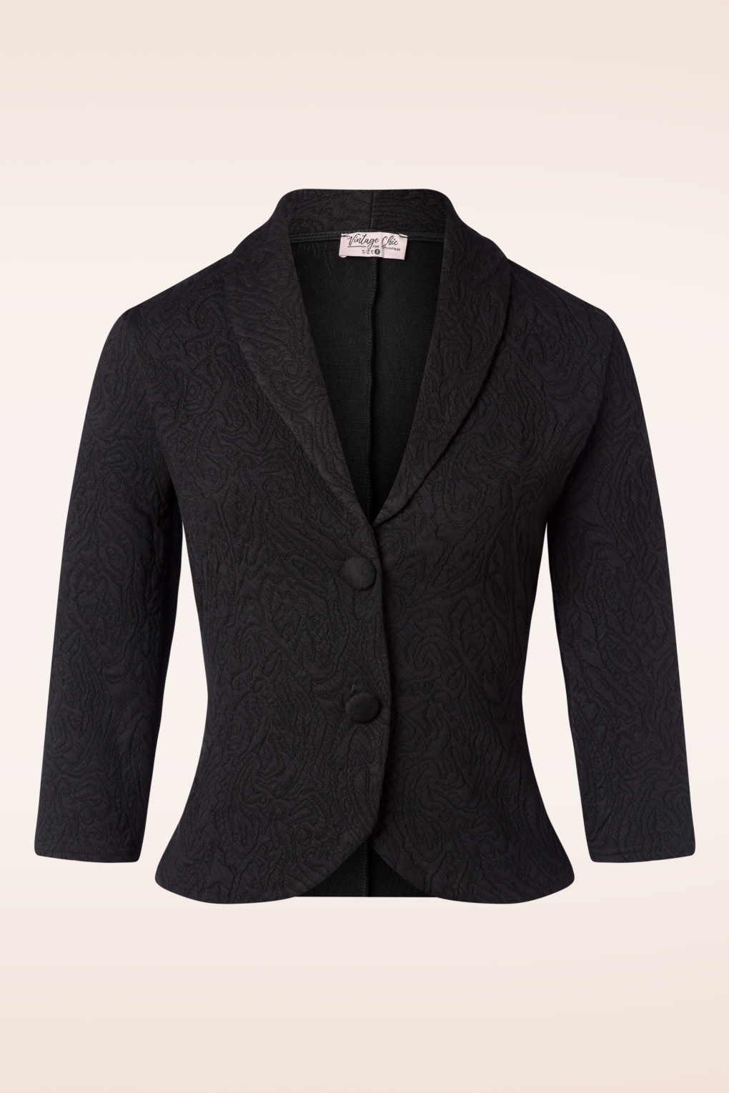 Beatrice Jacquard Blazer in Schwarz Beatrice Jacquard Blazer in Schwarz von vintage chic for topvintage