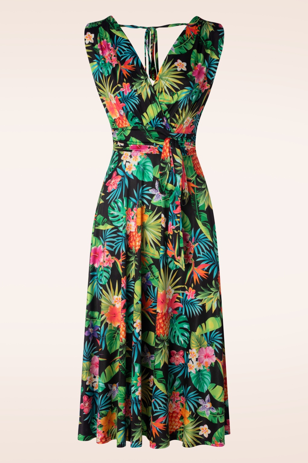 Jane Tropical Swing Kleid in Multi Jane Tropical Swing Kleid in Multi von vintage chic for topvintage