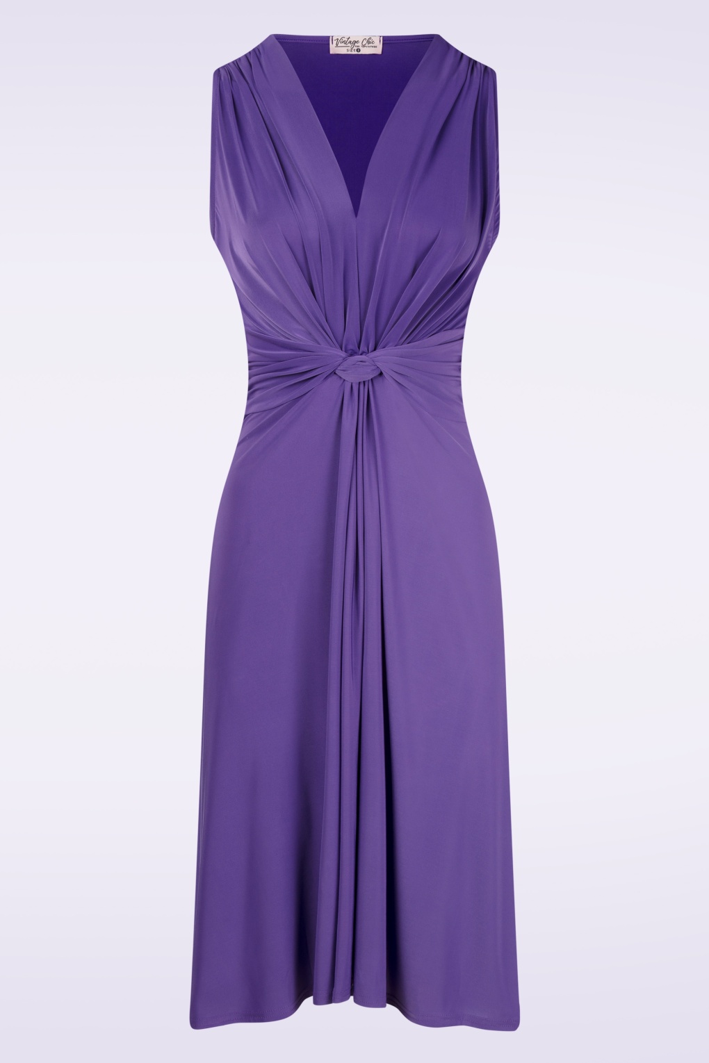 Umi Knotted Swing Kleid in Lila Umi Knotted Swing Kleid in Lila von vintage chic for topvintage