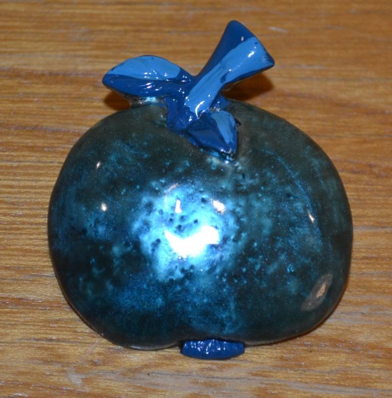 Original 70Er Jahre Anstecker Apfel Metall Brosche Pin Retro Mid Century Second Hand Wear von vintageBagsAndCo