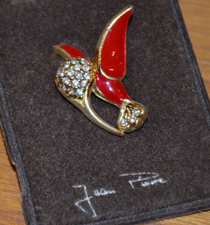 Original 70Er Jahre Anstecker Kolibri Metall Brosche Pin Retro Mid Century Second Hand Wear Original 70Er Jahre Anstecker Kolibri Metall Brosche Pin Retro Mid Century Second Hand Wear von vintageBagsAndCo