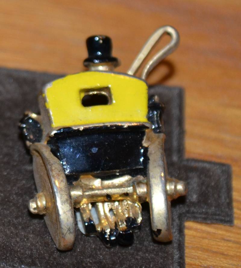 Original 70Er Jahre Anstecker Pferdekutsche Metall Brosche Pin Retro Mid Century Second Hand Wear von vintageBagsAndCo