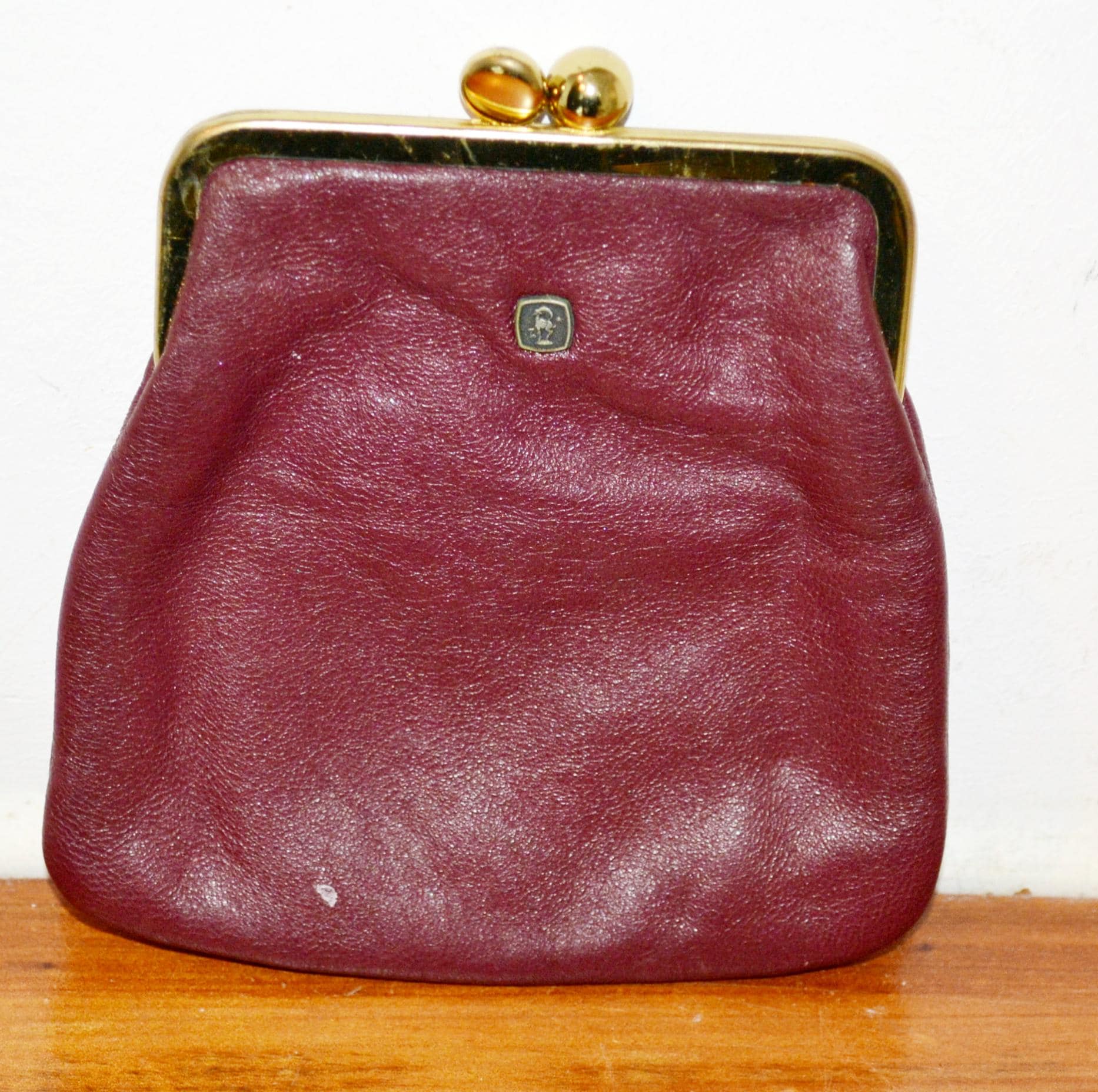 Schönes Vintage Kleingeld Portemonnaie 70Er Jahre Rot Retro Mid Century Shabby Chic Clothing Second Hand Wear Sixties von vintageBagsAndCo