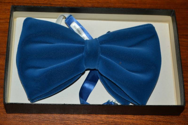 Vintage Kravatte /Fliege Blau Breit 70Er Jahre Clothing Hipster Retro Mid Century von vintageBagsAndCo