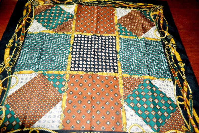 Vintage Tuch 70Er Jahre Halstuch Bunt Seventies Retro Mid Century Second Hand Wear Clothing von vintageBagsAndCo