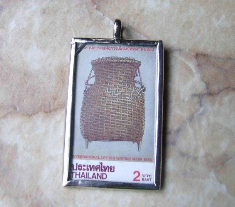 Thailand-stempel-Anhänger Versandkostenfrei von vintageandpurple