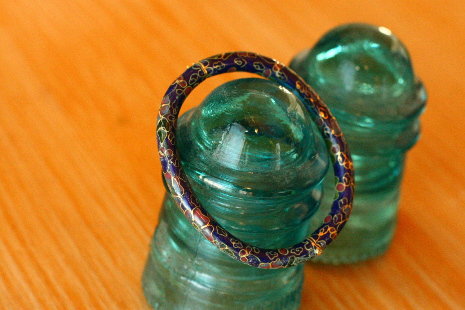 Vintage Emaille Armband Klappblume Muster 1940Er Jahre Schmuck von vintageatmosphere