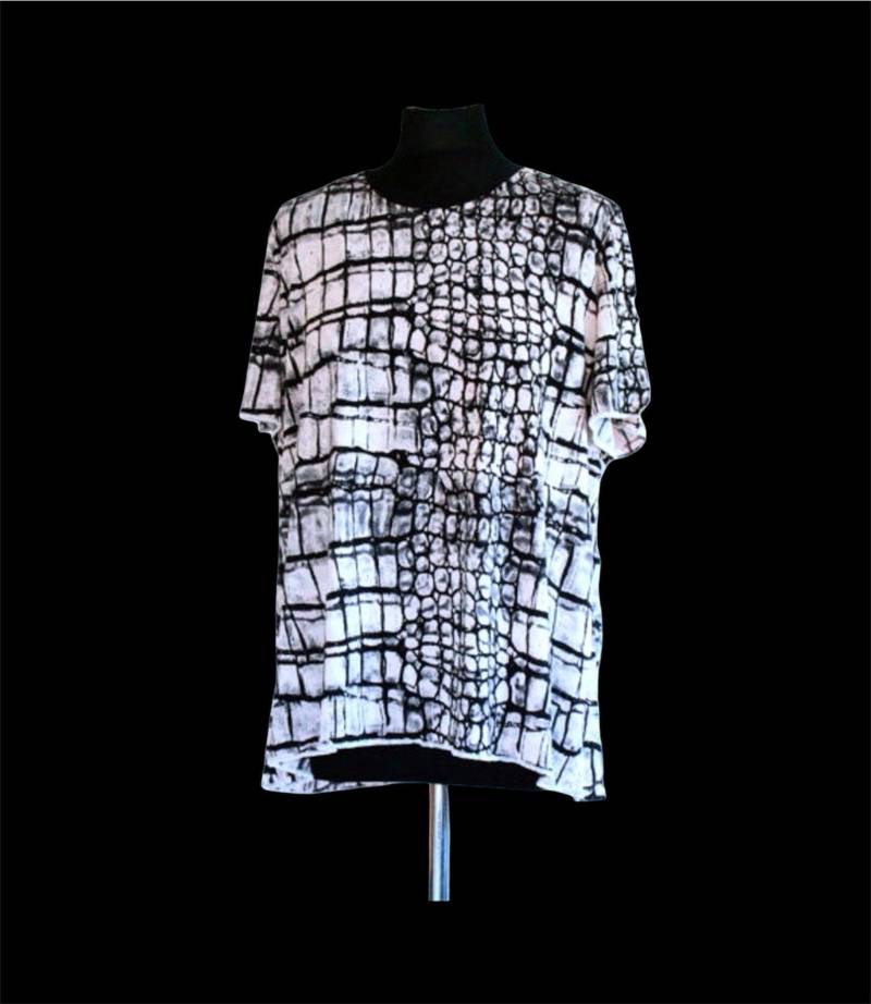 Animal Print T-Shirt/Kurzarm Oversize Large Size Pullover von vintagecatalunya