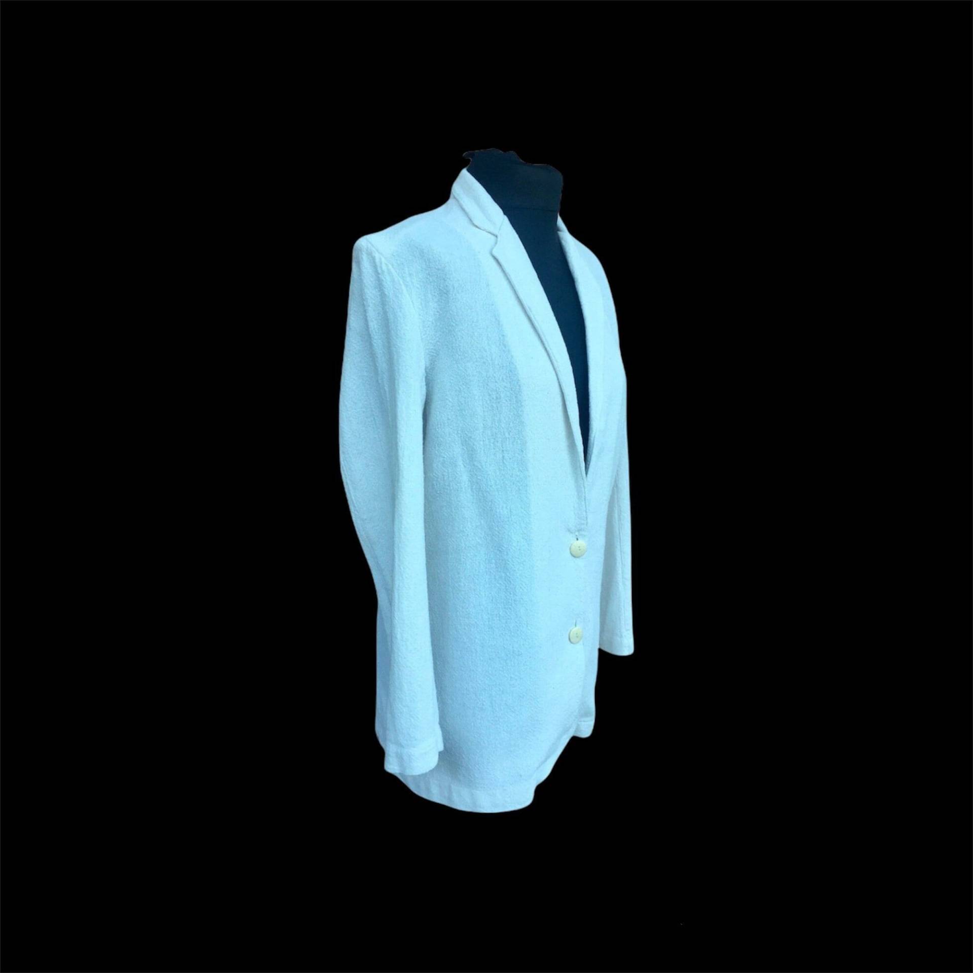 Baumwolljacke/Blazerjacke Niu Jacke Beige Rohkostjacke Baumwollblazer von vintagecatalunya