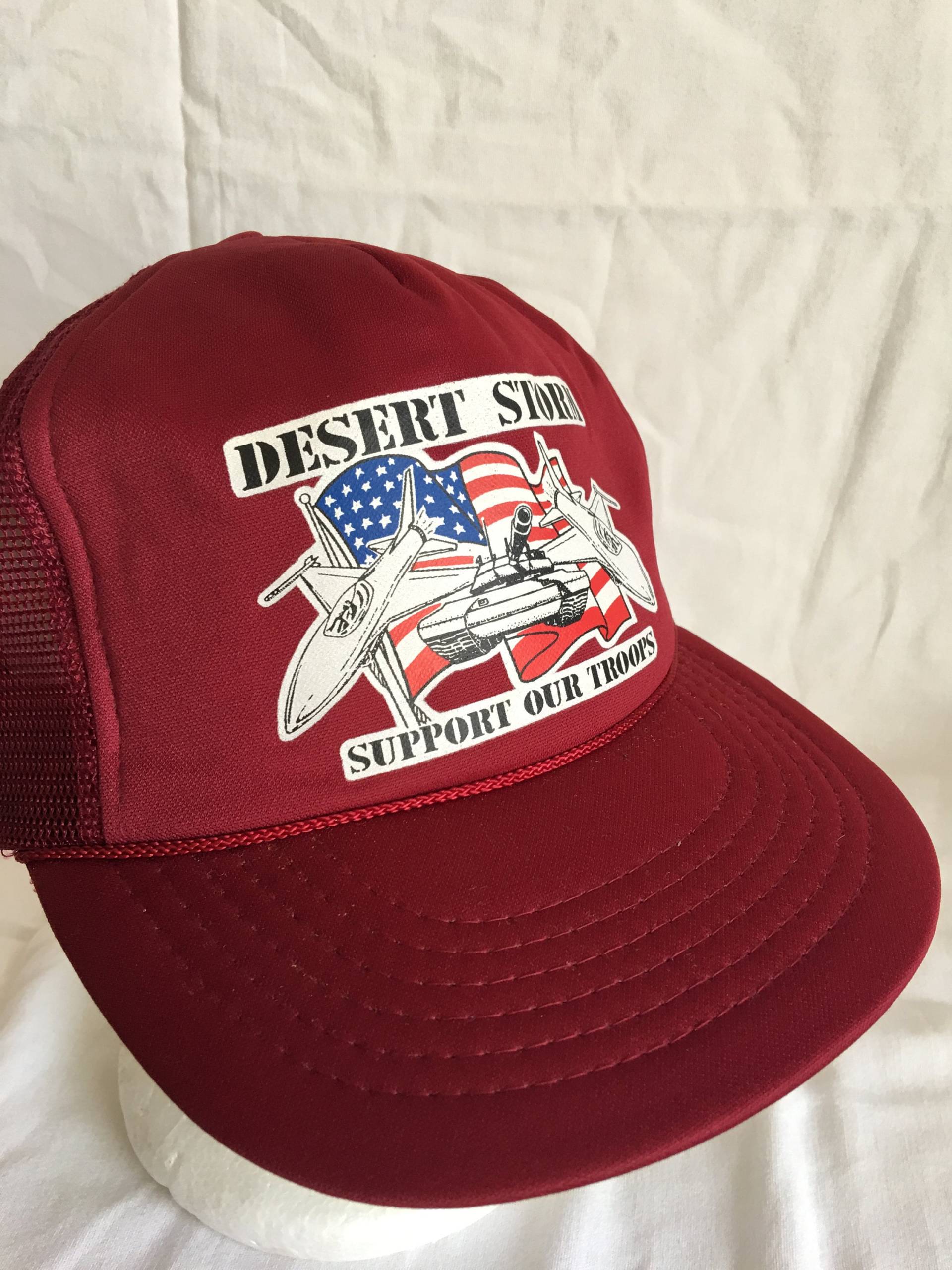 Golfkriegshut-Operation Wüstensturm-Usa-Militär-Unterstützung Unserer Soldaten - Operation Wüstenschild -Irak-Kuwait von vintagecoolbyLuis