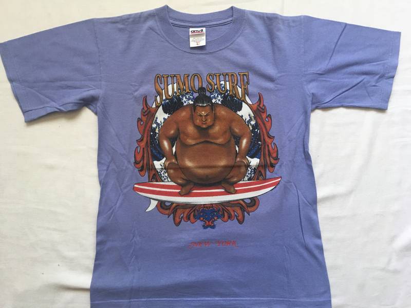 Sumo Surf Shirt-Surfer-Sumo Wrestling-Fat-Japan-Hang Loose-Surf von vintagecoolbyLuis