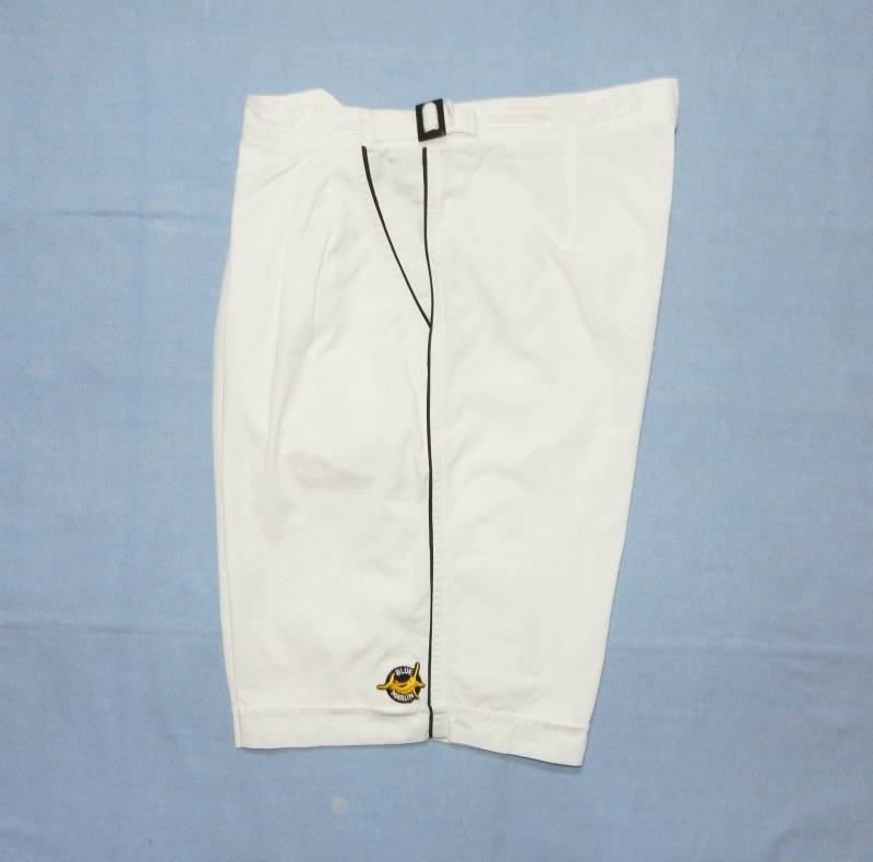 Ermenigildo Zegna Vintage 80Er Damen Golf, Segelsport Weiß Baumwolle Bermuda Plissee Shorts, Gr.m Ermenigildo Zegna Vintage 80Er Damen Golf, Segelsport Weiß Baumwolle Bermuda Plissee Shorts, Gr.m von vintagefashion4all