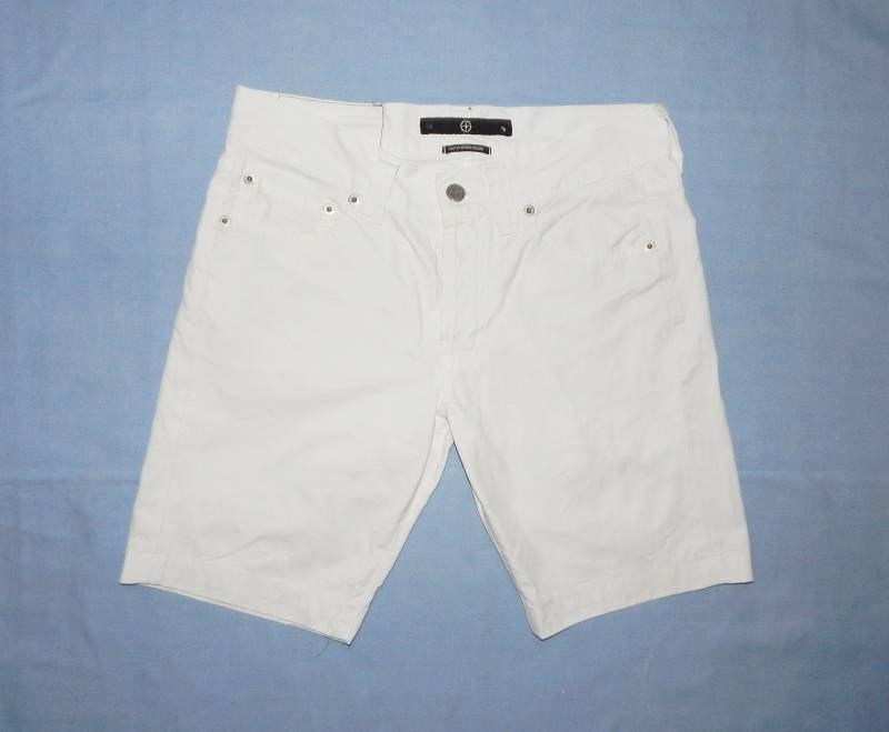 stone Island Vintage Herren Weiße Baumwolle Bermuda Shorts, Größe W31 stone Island Vintage Herren Weiße Baumwolle Bermuda Shorts, Größe W31 von vintagefashion4all