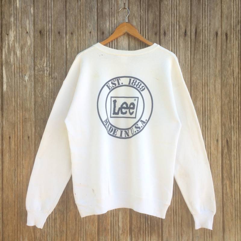 Lee Usa Big Logo Sweatshirts Unisex Mittlere Größe von vintagegallaggers