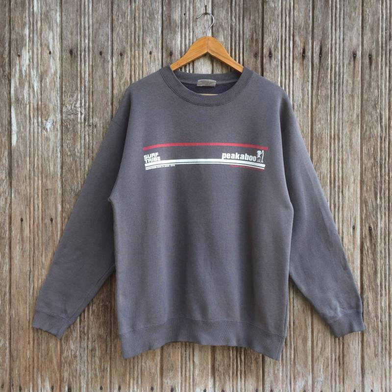 Selten Peakaboo Surfwear Sweatshirt Pullover Unisex Große Größe von vintagegallaggers