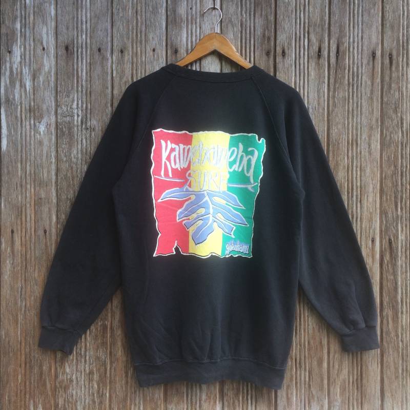 Vintage Kamehameha Surf Surfing Style Sweatshirts Unisex Mittlere Größe von vintagegallaggers