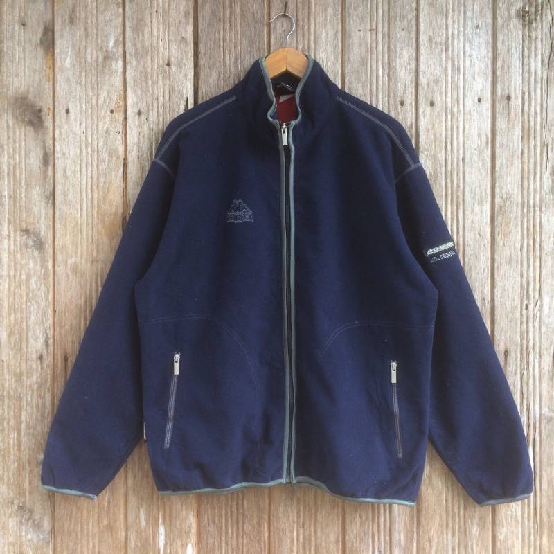 Vintage Kappa Stickerei Logo Pullover Jacke Fleece Style Unisex Große Größe von vintagegallaggers