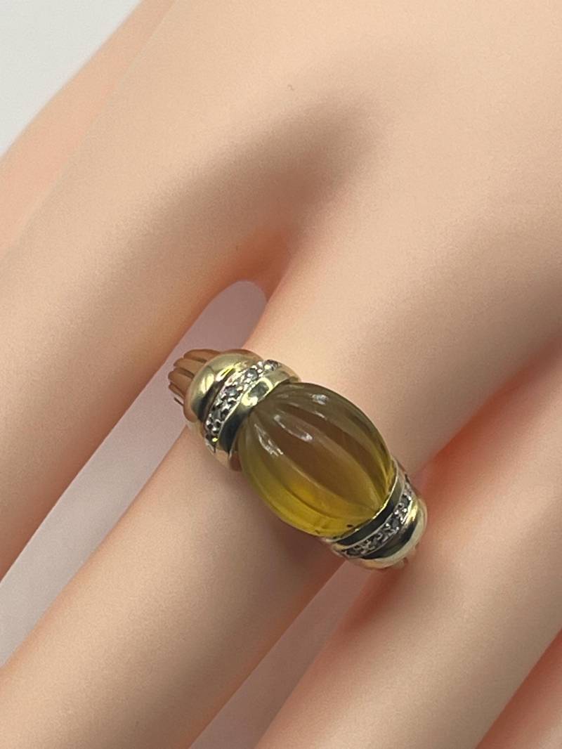 Besonderes Schmuckstück Toller Vintage Goldring Mit Citrin Gr. 54 Besonderes Schmuckstück Toller Vintage Goldring Mit Citrin Gr. 54 von vintagepearly