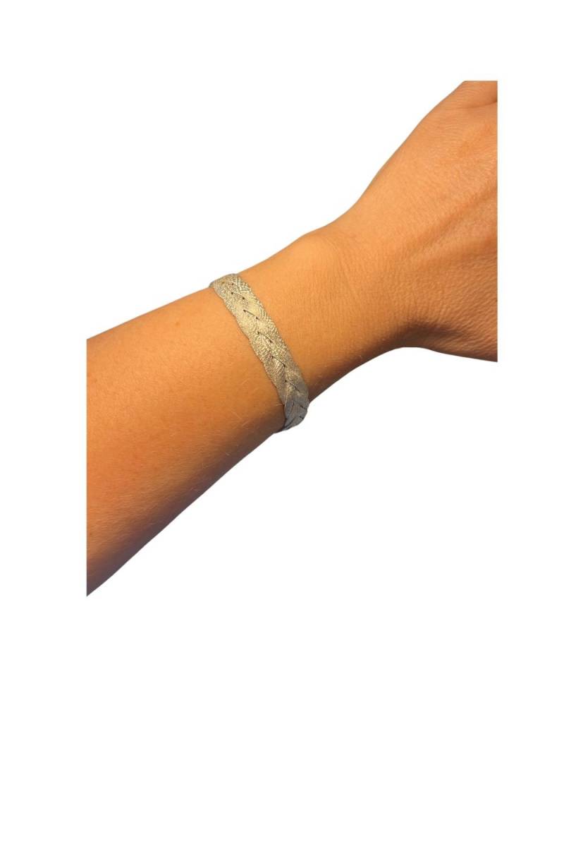 Silberarmband Geflochten Vintage 925Er Silber von vintagepearly