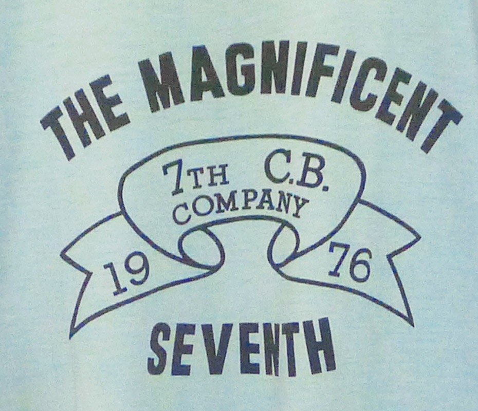 Jahrgang 1976 70Er Jahre Die Prächtige N7. C.b Company Blau T-Shirt von vintageteesonline