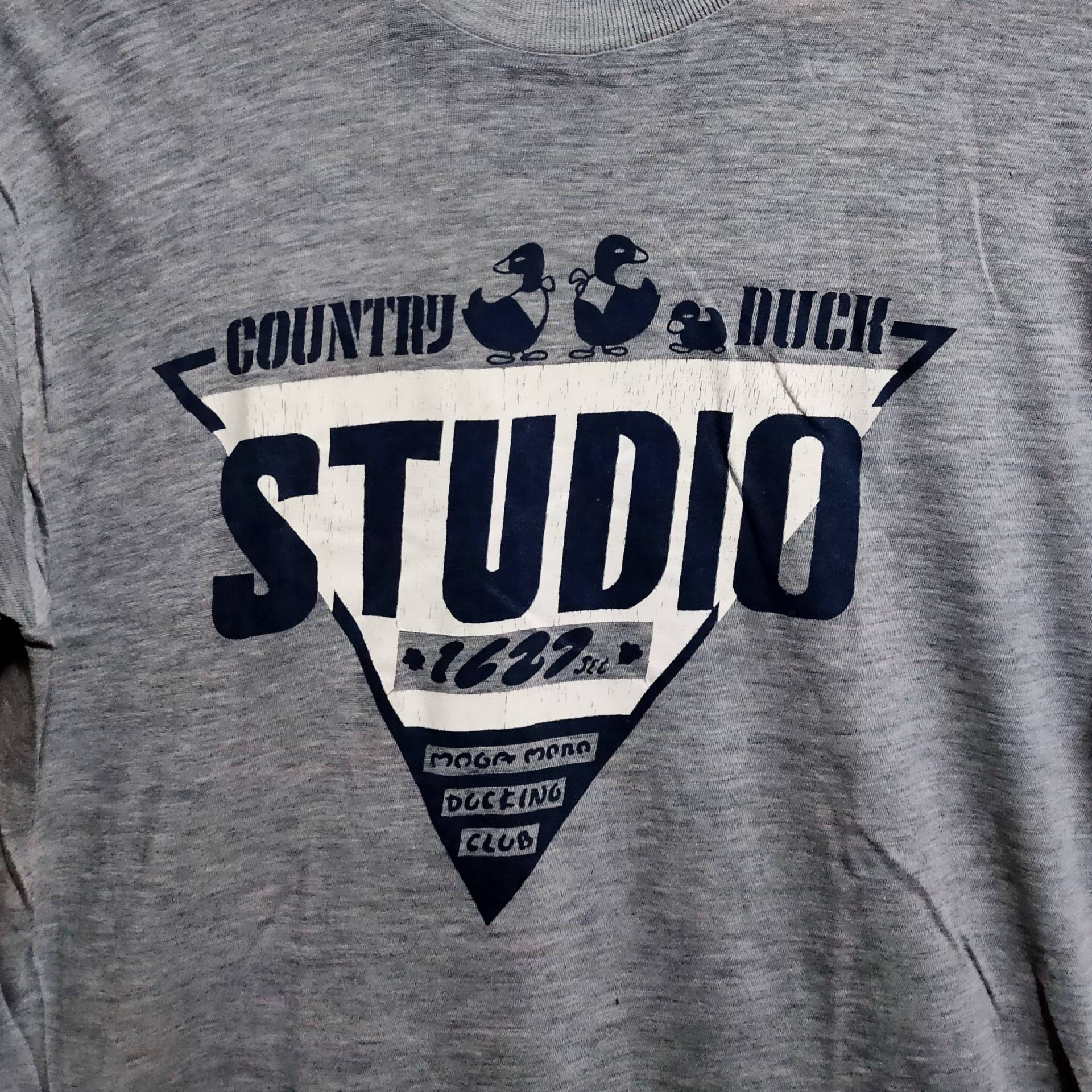 Vintage 80Er Jahre Country Duck Studio 1627 Ducking Club Graues Tshirt von vintageteesonline