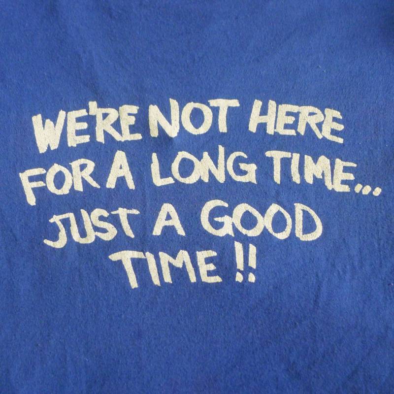 Vintage 80Er Jahre Belize T-Shirt Turneffe Island Lodge Blaues V-Shirt von vintageteesonline