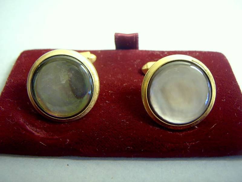 Manschettenknöpfe Mop Vintage 1940Er 50Er Jahre Mint Altbestand Hochzeit Bräutigam Geschenk Deutschland von vintagevasso