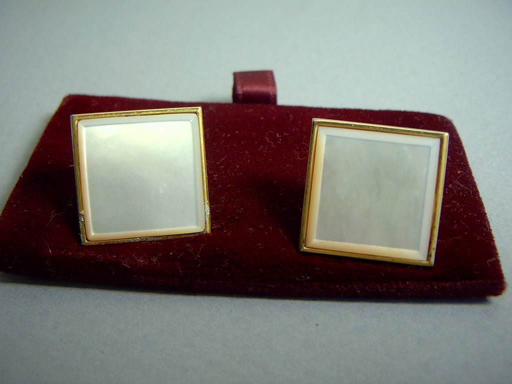 Manschettenknöpfe Mop Vintage 1940Er 50Er Mint Altbestand Hochzeit Bräutigam Geschenk von vintagevasso