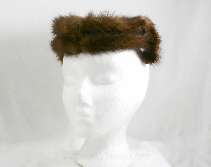 1950Er 1960Er Nerz Pelzmütze Braun Halo Stil Winter Kopfbedeckung Hut - Top Offen Echtpelz Neuwertig 50Er 60Er Jahre 41310 1950Er 1960Er Nerz Pelzmütze Braun Halo Stil Winter Kopfbedeckung Hut - Top Offen Echtpelz Neuwertig 50Er 60Er Jahre 41310 von vintagevixen