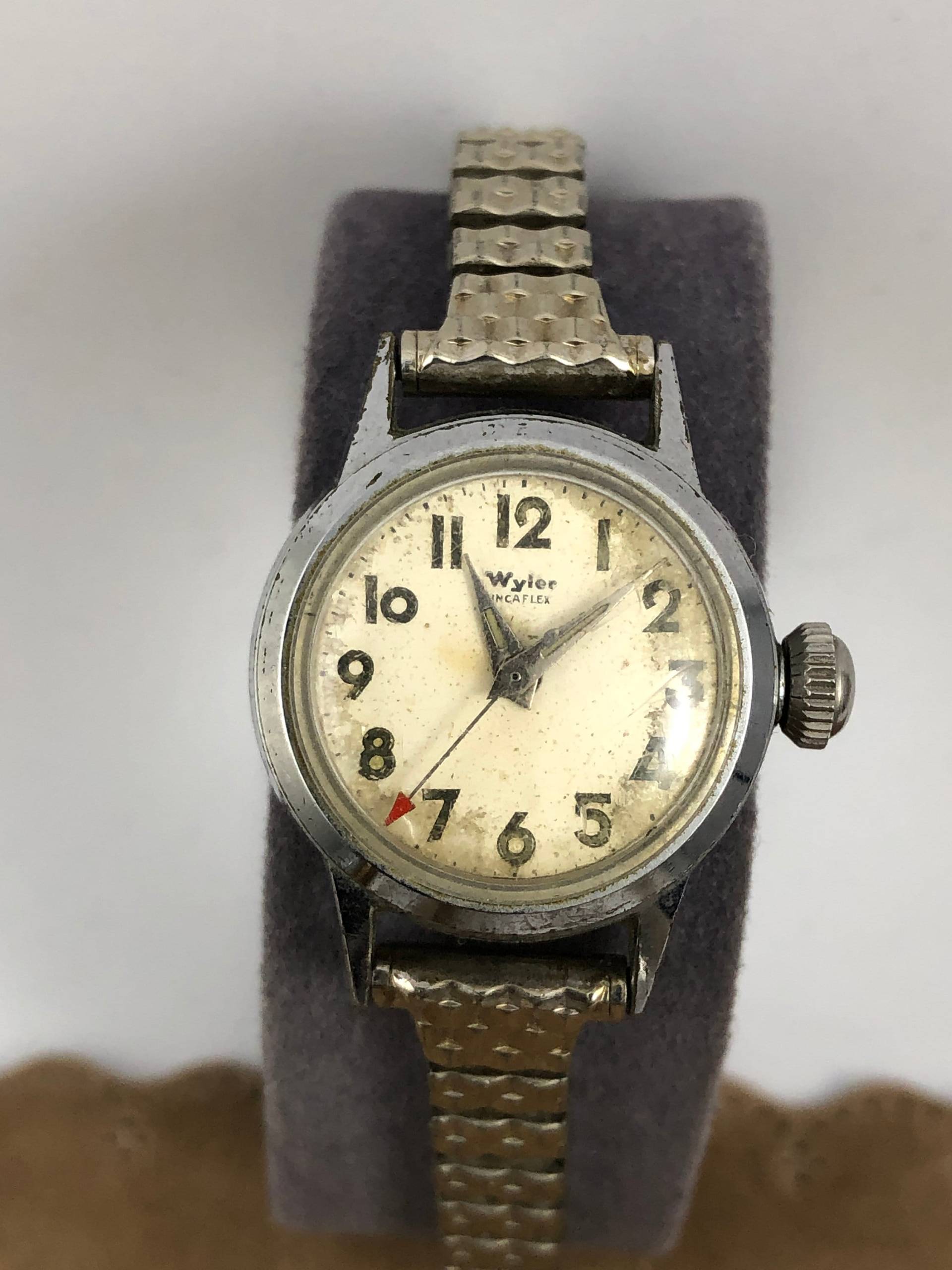 Vintage Wyler Incaflex 1940-50's Armbanduhr von vintagewatches4sale